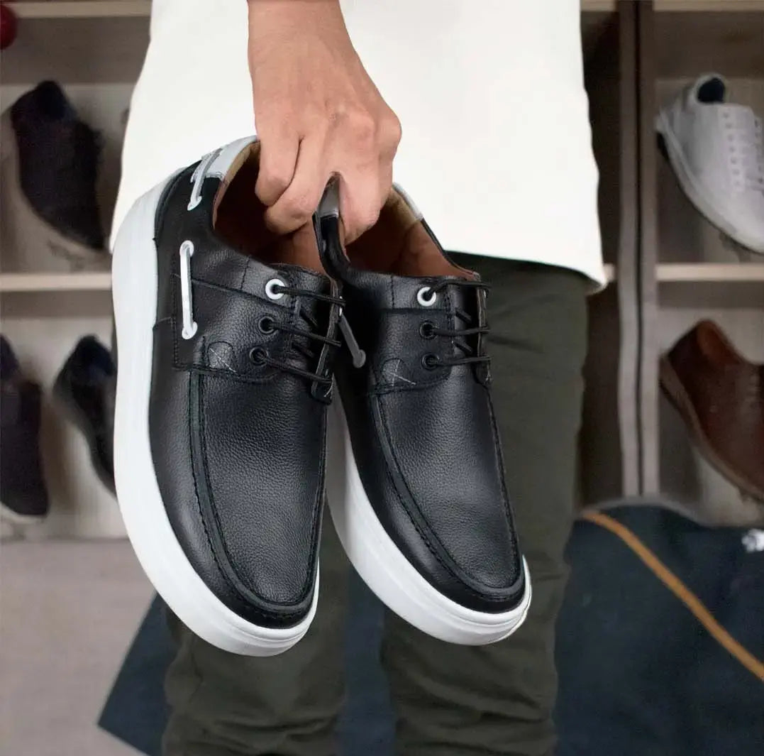 Zapatillas Top Sider de Cuero Legítimo – Ultra Cómodas | YVERZEN