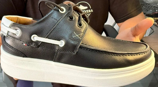 ZAPATO NEGRO/ELEGANTE DE CUERO VACUNO 100%