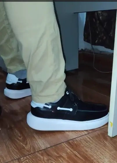 ZAPATO NEGRO/ELEGANTE DE CUERO VACUNO 100%