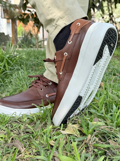Zapatillas Top Sider de Cuero Legítimo – Ultra Cómodas | YVERZEN
