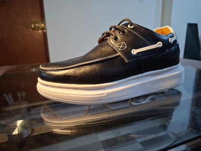 ZAPATO NEGRO/ELEGANTE DE CUERO VACUNO 100%