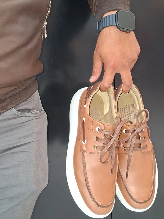 Zapatillas Top Sider de Cuero Legítimo – Ultra Cómodas | YVERZEN